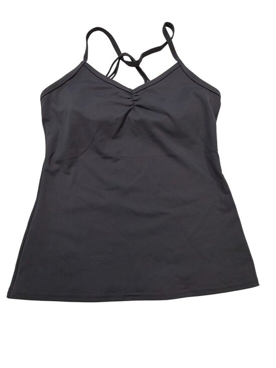 Alo Tops - Alo Yoga Grey Strappy Tank Top S Nylon Blend Stretch Activewear